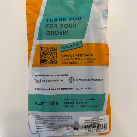 NWT 13 pro max Kwmobile Blue iPhone Case - Picture 5 of 7